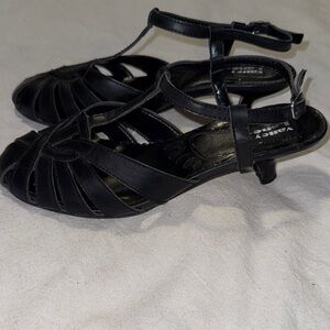 Valley Lane Black Strappy Heels